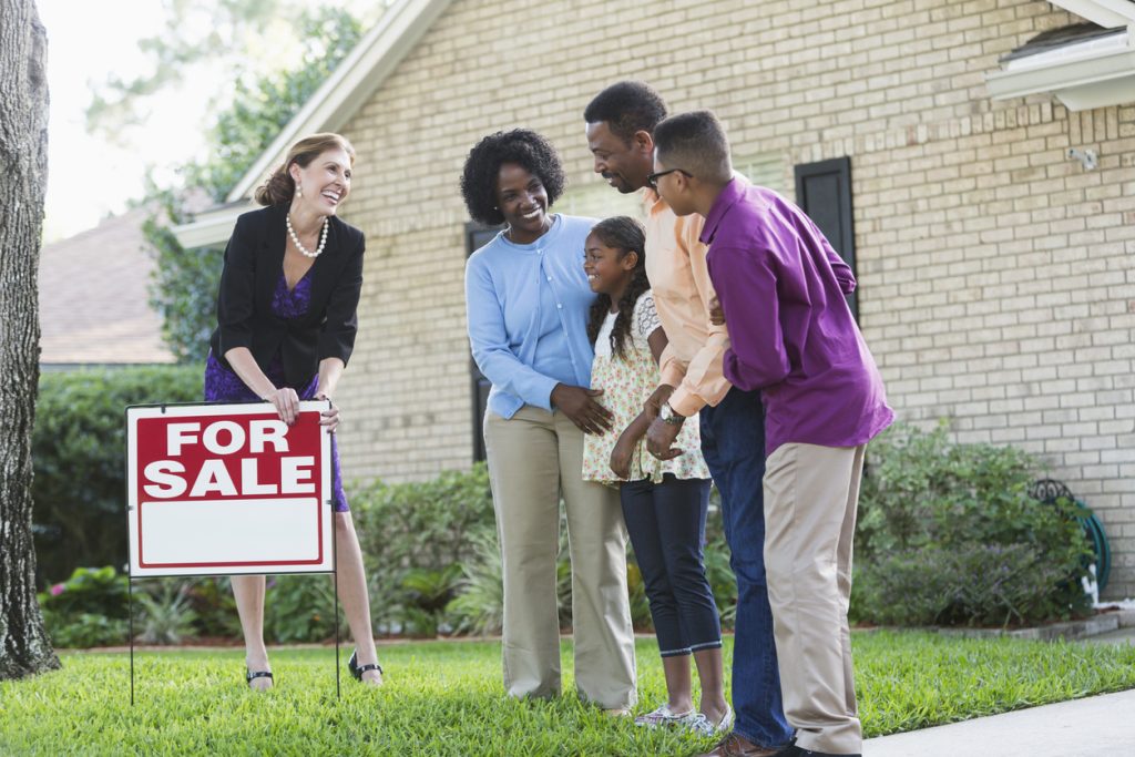 buyers agent showing a neighborhood in the triangle