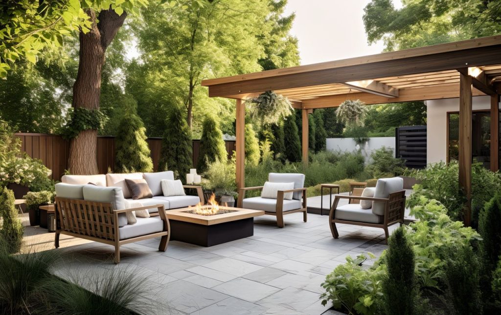 exterior living room
